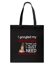 German Shepherd Symptoms Tote Bag thumbnail