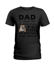 Dad Bulldog Ladies T-Shirt thumbnail