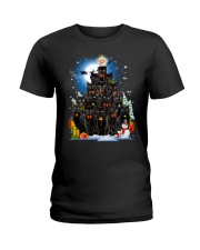 Black Cat Pine Ladies T-Shirt thumbnail