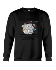 Coffee And Elephants Crewneck Sweatshirt thumbnail