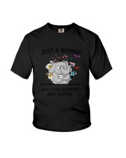 Coffee And Elephants Youth T-Shirt thumbnail