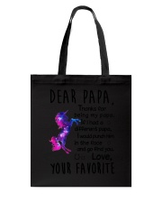 Dear Papa Unicorn Tote Bag thumbnail