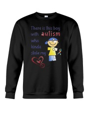 Autism Stole My Heart Crewneck Sweatshirt thumbnail