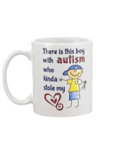 Autism Stole My Heart Mug back