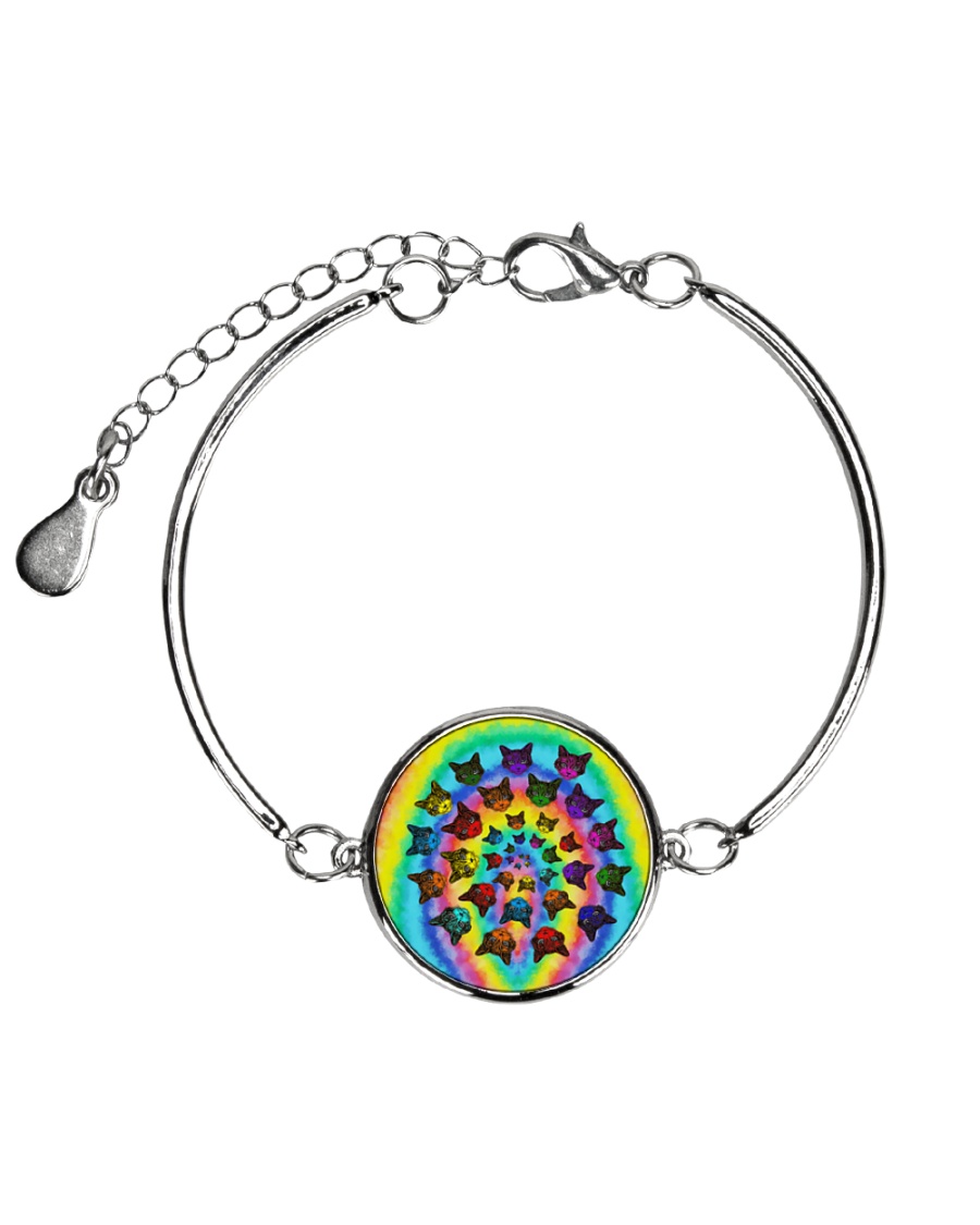 Cat Circle Color Metallic Circle Bracelet