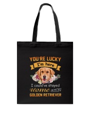 You Are Lucky Golden Retriever Tote Bag thumbnail