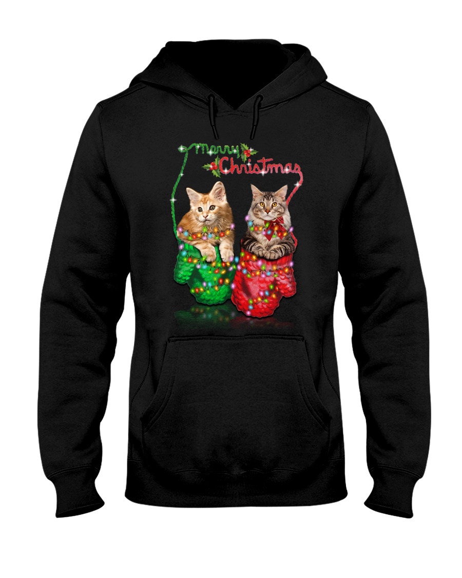 PHOEBE - Maine Coon Merry Xmas - 1310 - 93 Hooded Sweatshirt