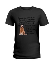 Grooviest Dad Golden Retriever Ladies T-Shirt thumbnail