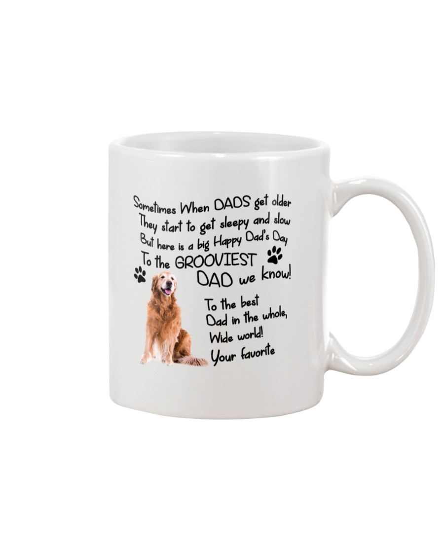Grooviest Dad Golden Retriever Mug