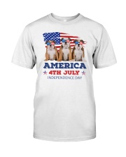 4th July Bulldog Classic T-Shirt front