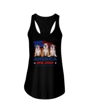 4th July Bulldog Ladies Flowy Tank thumbnail