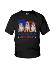 4th July Bulldog Youth T-Shirt thumbnail