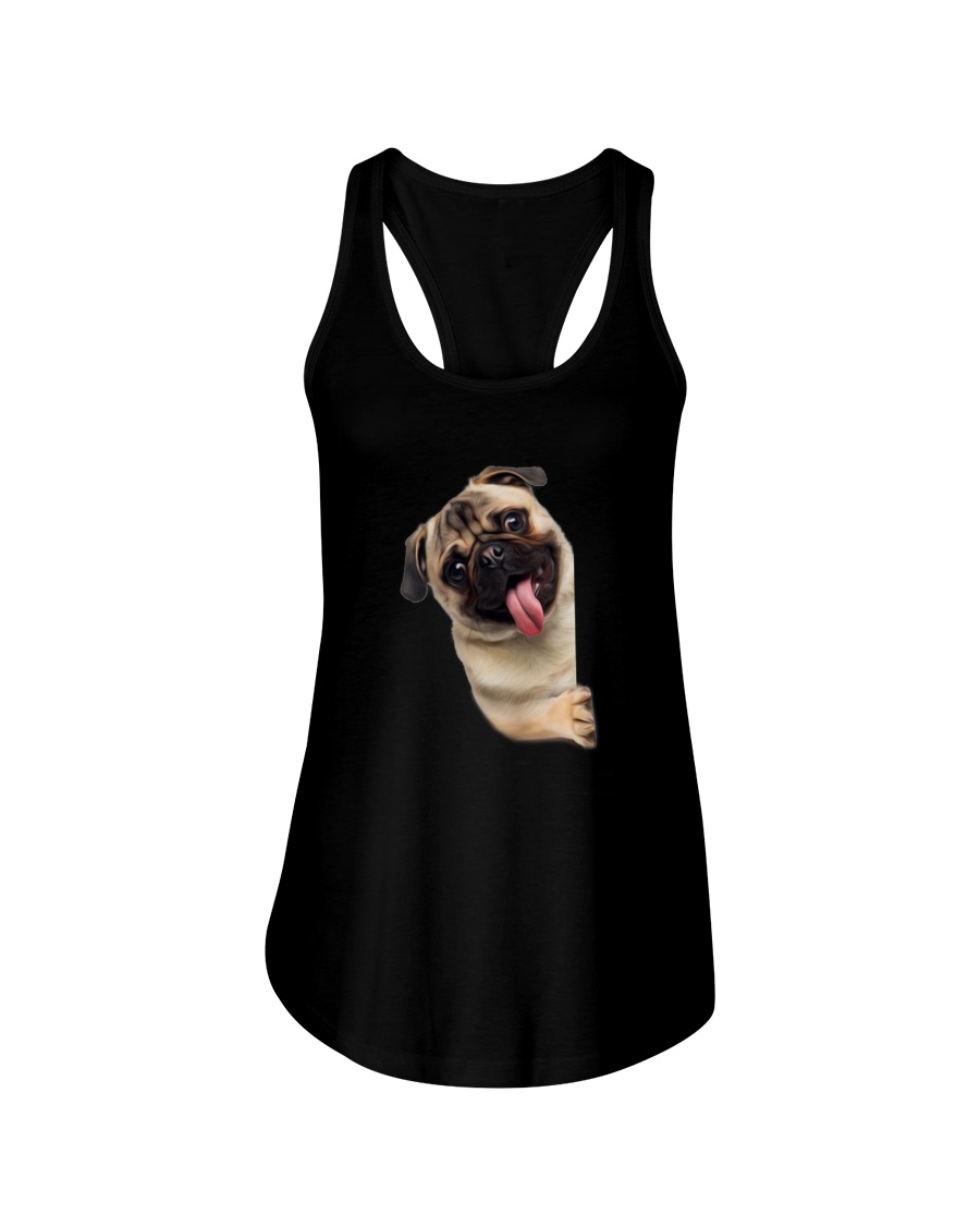 Hello Pug Ladies Flowy Tank