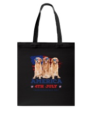 4th July Golden Retriever Tote Bag thumbnail