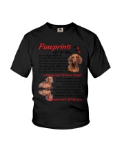 Pawprints Dachshund Youth T-Shirt thumbnail