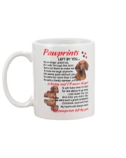 Pawprints Dachshund Mug back