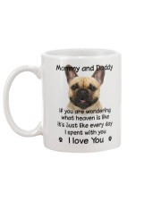 French Bulldog Mommy And Daddy Mug back