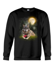 Wolf Flower Crewneck Sweatshirt thumbnail