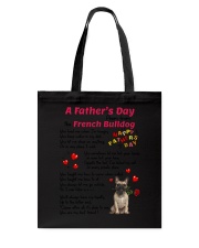 Poem From French Bulldog Tote Bag thumbnail