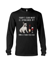 Good Mood Wine French Bulldog Long Sleeve Tee thumbnail