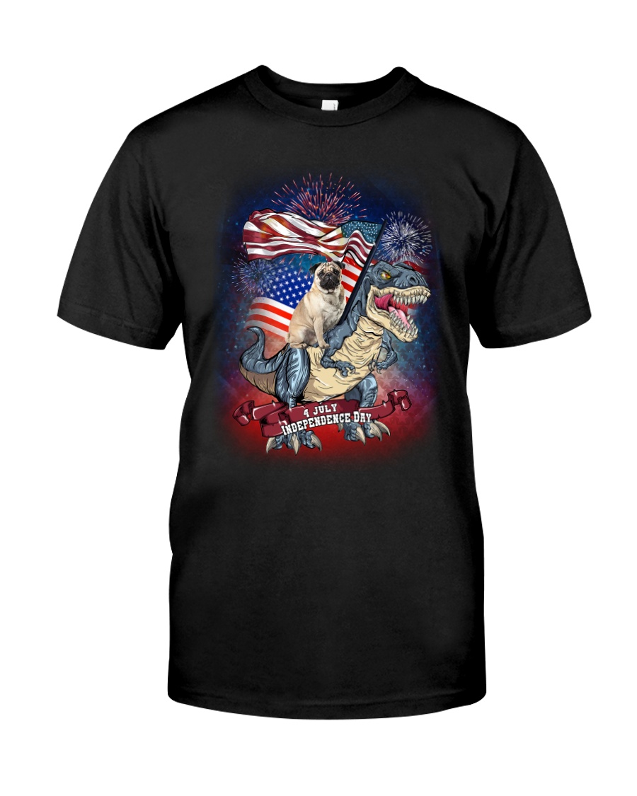 Dinosaur Pug Classic T-Shirt
