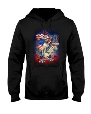 Dinosaur Pug Hooded Sweatshirt thumbnail