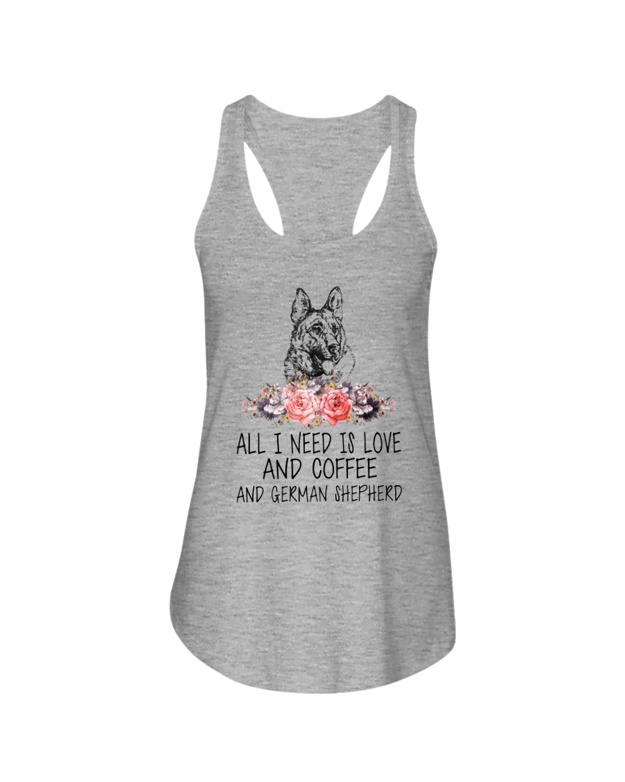 German Shepherd All I Need Ladies Flowy Tank