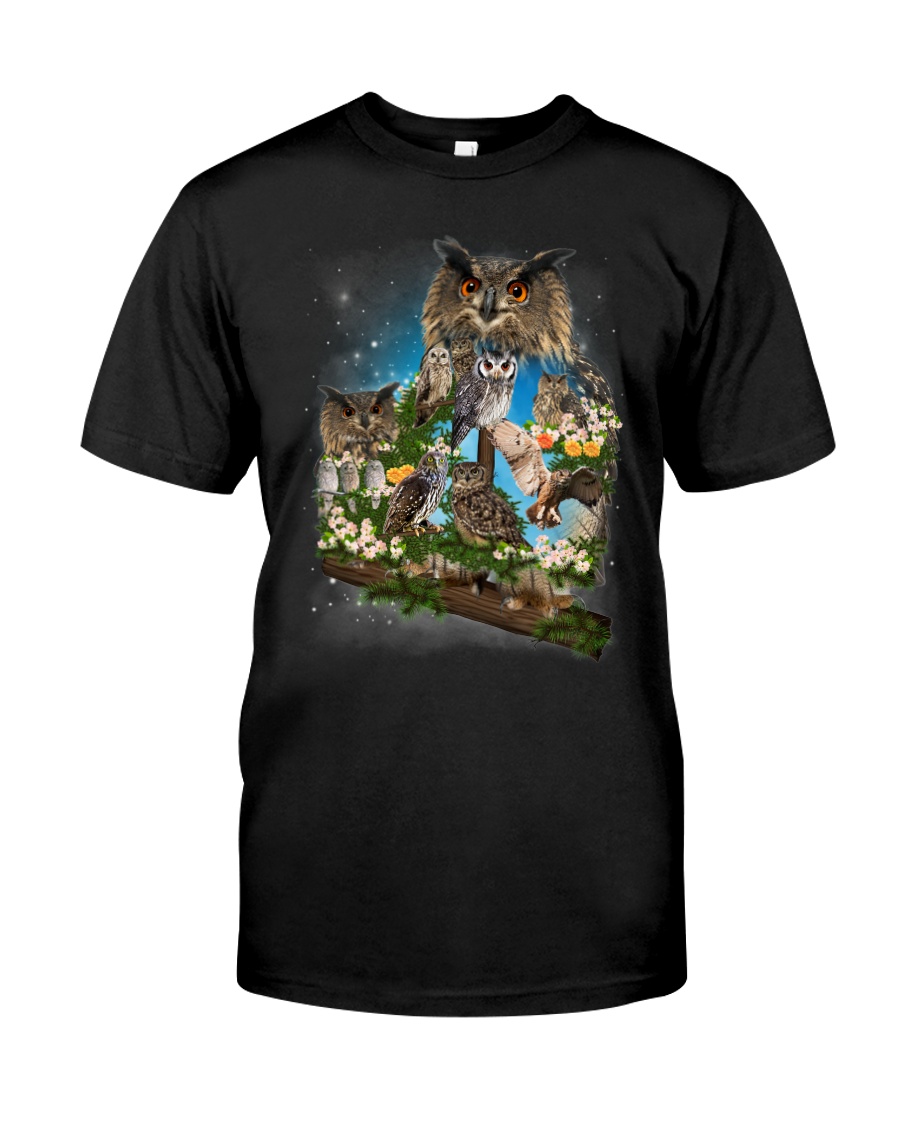 Owl Flower Classic T-Shirt