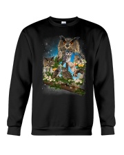 Owl Flower Crewneck Sweatshirt thumbnail