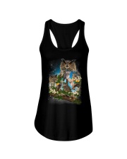 Owl Flower Ladies Flowy Tank thumbnail