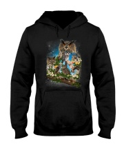 Owl Flower Hooded Sweatshirt thumbnail