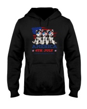 4th July Siberian Husky Hooded Sweatshirt thumbnail