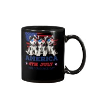 4th July Siberian Husky Mug thumbnail