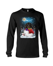 Dachshund Snowman Phoebe 018 Long Sleeve Tee thumbnail
