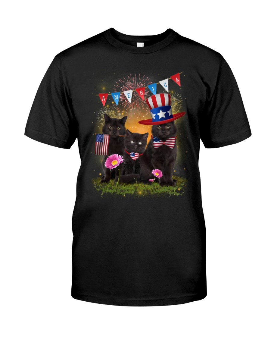 Black Cat America Classic T-Shirt