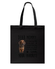 Dear Mommy Dachshund Tote Bag thumbnail