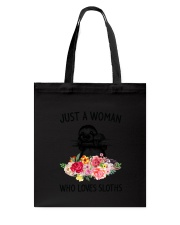 Just A Woman Sloth Tote Bag thumbnail