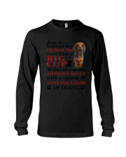 Dachshund Crazy Funny Long Sleeve Tee thumbnail