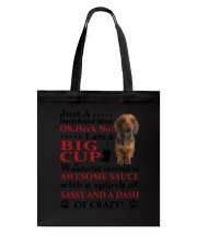 Dachshund Crazy Funny Tote Bag thumbnail