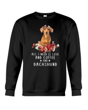 Dachshund All I Need Crewneck Sweatshirt thumbnail
