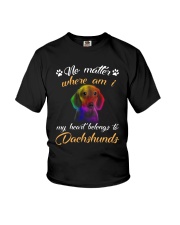 My Heart Belong To Dachshund Youth T-Shirt thumbnail