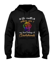 My Heart Belong To Dachshund Hooded Sweatshirt thumbnail
