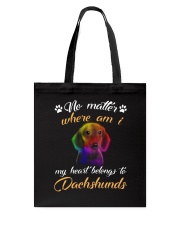 My Heart Belong To Dachshund Tote Bag thumbnail
