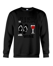 Flip Flops Wine Crewneck Sweatshirt thumbnail