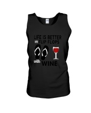 Flip Flops Wine Unisex Tank thumbnail