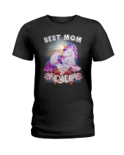 Unicorn Best Mom Ladies T-Shirt thumbnail