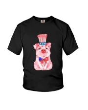 Independence Day Pig Youth T-Shirt thumbnail