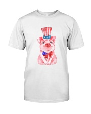 Independence Day Pig Classic T-Shirt front