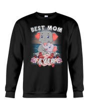 Elephant Best Mom Crewneck Sweatshirt thumbnail