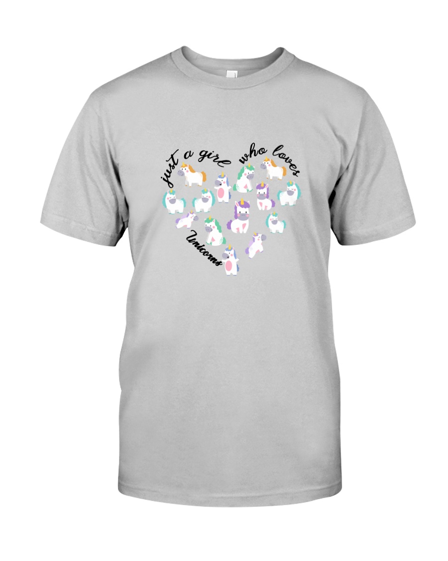Just A Girl Unicorns Classic T-Shirt